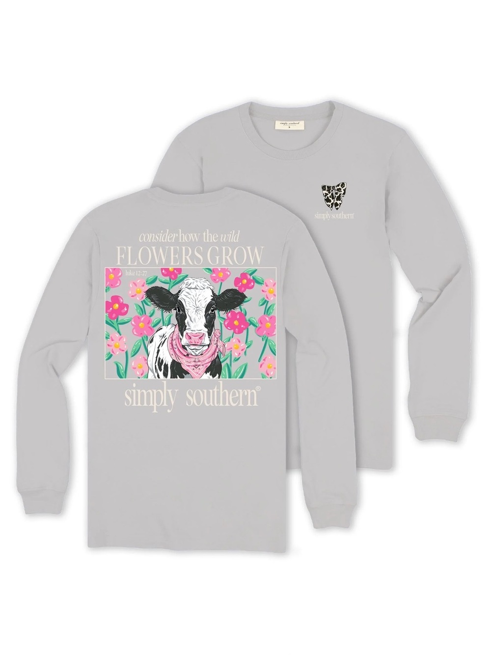 Simply Southern Wildflowers Cow Shirt